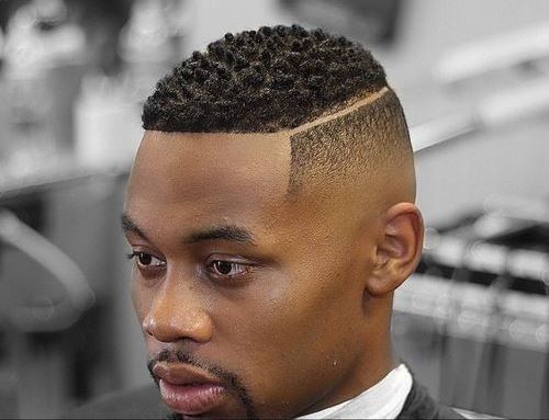 High Fade with Disconnected Part - Haircut for Black Men