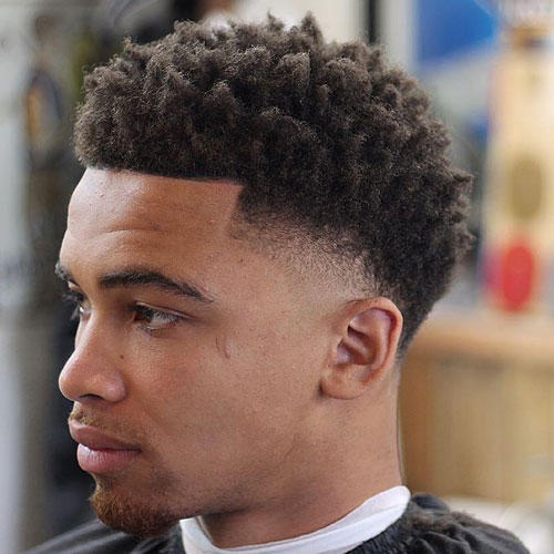 Low Afro Fade + Long Twists - Haircut for Black Men