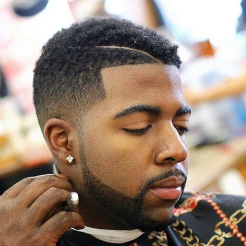 Low Taper Fade + Juice Cut + Beard - Haircut for Black Men