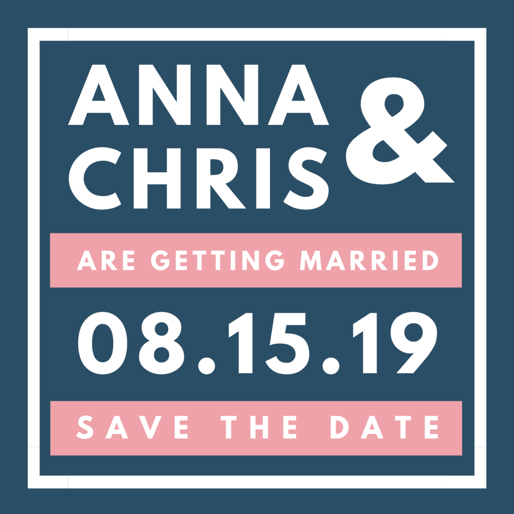 Save the Date Card Design 6