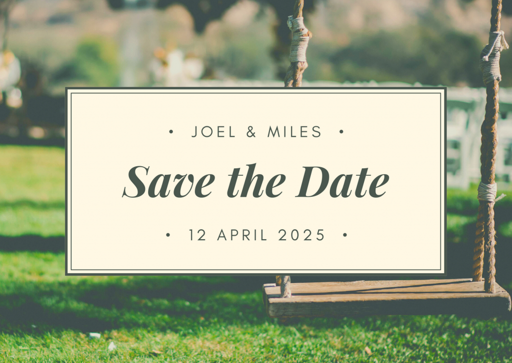 Save the Date Card Design 8