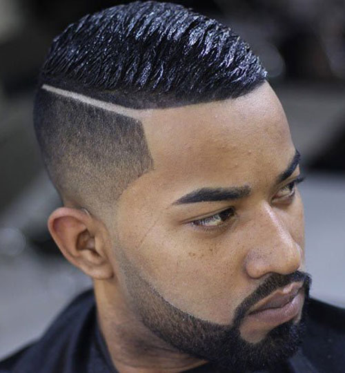 Taper and Hard Part with Wave Cut - Haircut for Black Men