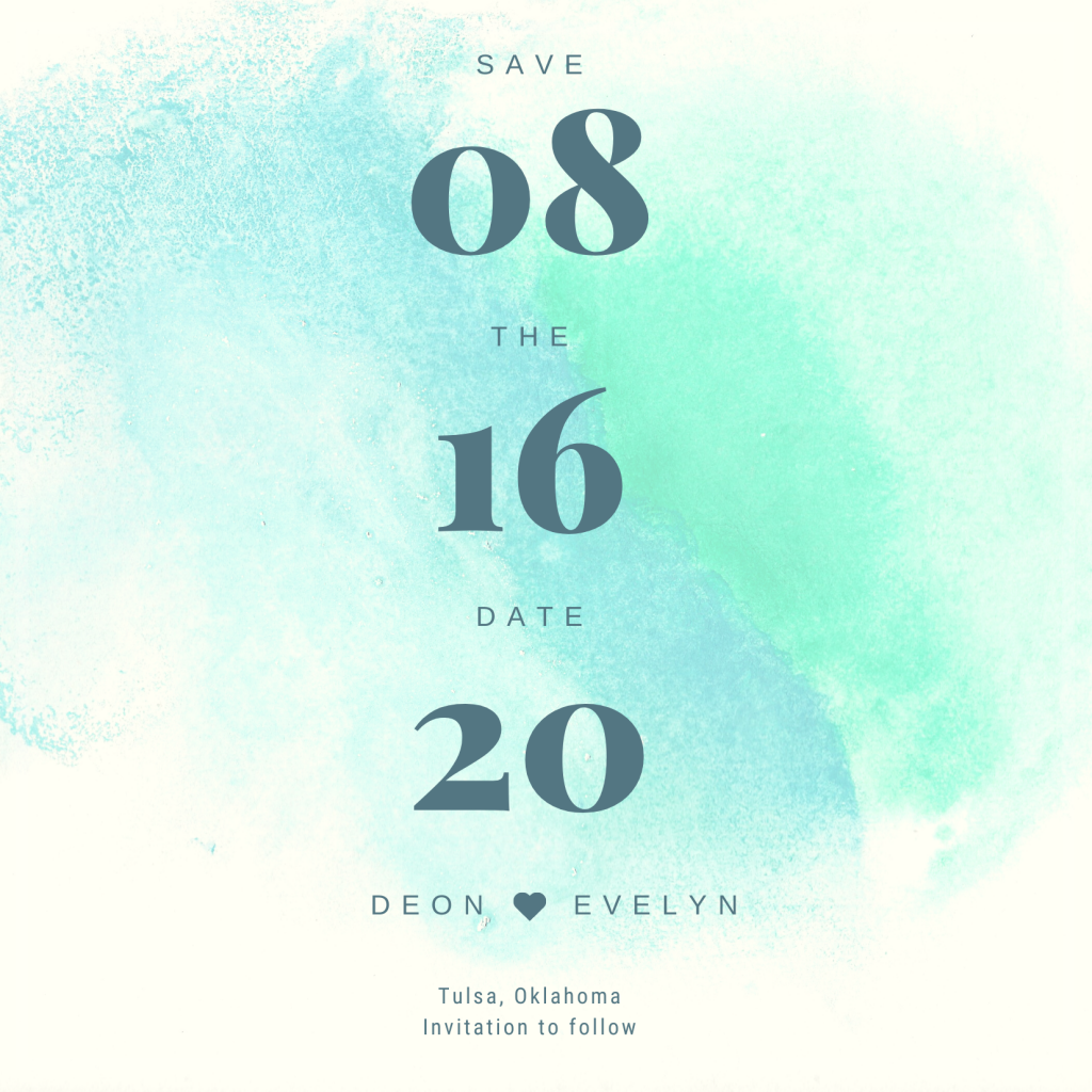 Save the Date Card Design 2