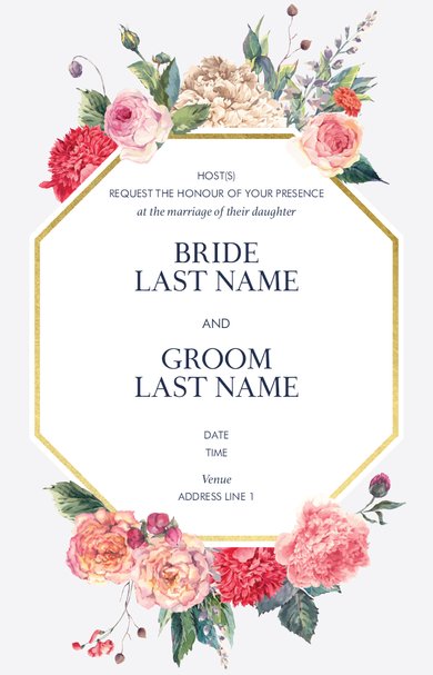 Wedding Invitation Card Sample 42