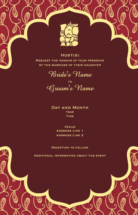 Wedding Invitation Card Sample 52