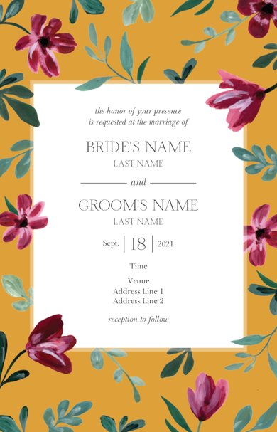 Wedding Invitation Card Sample 26 Wedding Invitation Card Sample 26