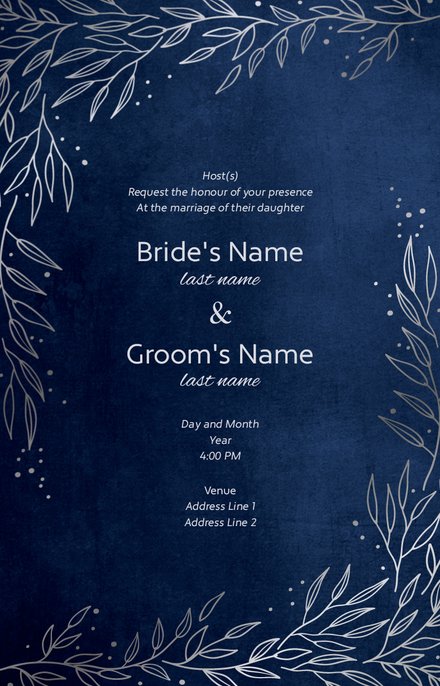 Wedding Invitation Card Sample 49