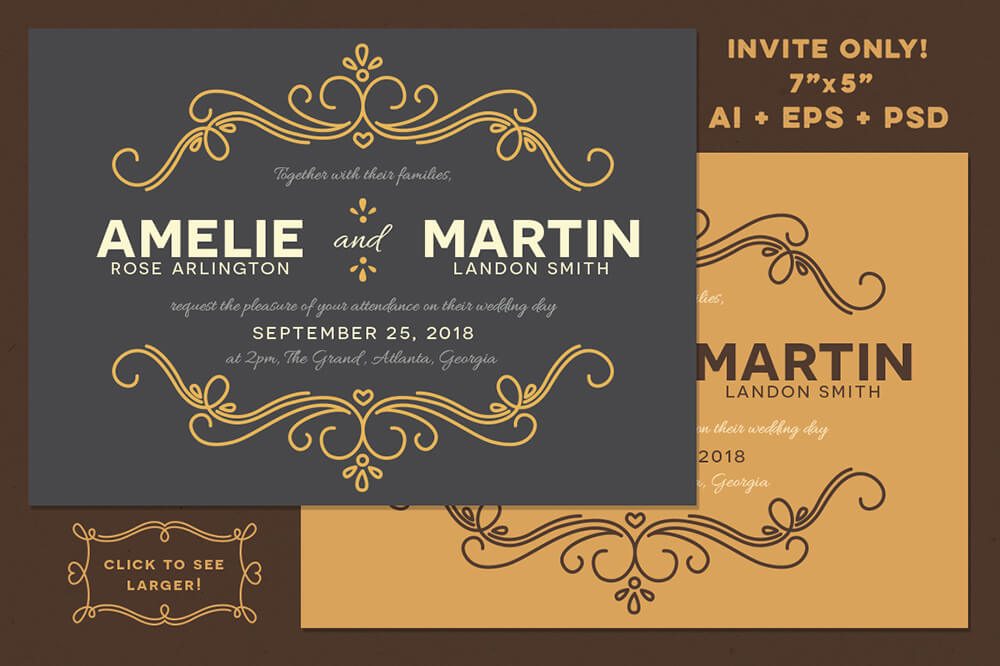 Wedding Invitation Card Sample 7