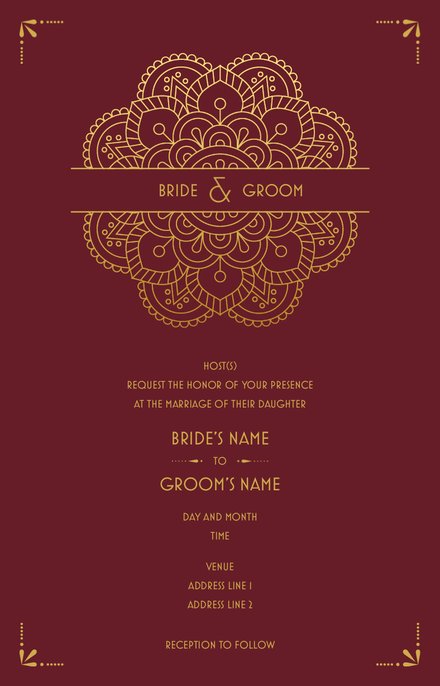Wedding Invitation Card Sample 46 Wedding Invitation Card Sample 46